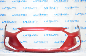 Front bumper bare Hyundai Elantra AD 17-18 prerest red, scratches, cracked