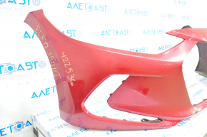 Front bumper bare Hyundai Elantra AD 17-18 prerest red, scratches, cracked