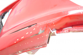 Front bumper bare Hyundai Elantra AD 17-18 prerest red, scratches, cracked