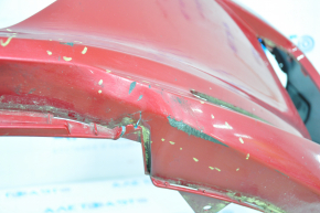 Front bumper bare Hyundai Elantra AD 17-18 prerest red, scratches, cracked
