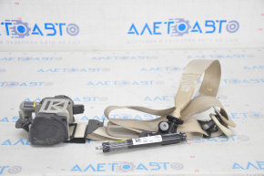Driver's seat belt Ford Fusion mk5 13-16 beige, shot, for dry cleaning