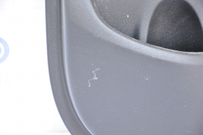 Door trim card rear right Hyundai Elantra AD 17-18 black with beige insert plastic, armrest leather, molding gray gloss, scratches