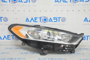 Headlight front right Ford Fusion mk5 13-16 sand, micro-cracks on glass
