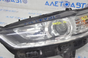 Headlight front left Ford Fusion mk5 13-16 sand, micro-cracks on glass