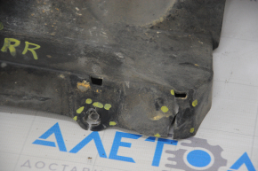 Rear bumper liner right Toyota Highlander 14-19 broken fastening, tear