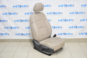 Passenger seat Hyundai Elantra AD 17-18 with airbag, beige leather, dry-cleanable
