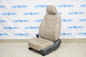 Driver's seat Hyundai Elantra AD 17-18 without airbag, beige leather, electric, water damage, electrics not working