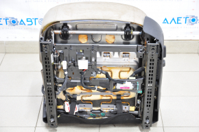 Driver's seat Hyundai Elantra AD 17-18 without airbag, beige leather, electric, water damage, electrics not working