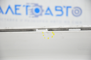 Rear bumper lip Ford Fusion mk5 13-18 for 1 pipe, white, cracks, scratches, broken fasteners, pressed