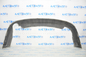 Rear bumper lip Ford Fusion mk5 13-18 for 1 pipe, white, cracks, scratches, broken fasteners, pressed