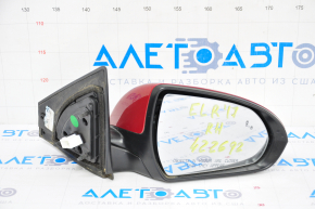 Side mirror right Hyundai Elantra AD 17-20 8 pins, BSM, turn signal, heated, red