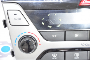 Climate control Hyundai Elantra AD 17-18 auto, chrome chipped, crepe broken, scratch