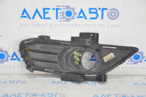 Front bumper grille left Ford Fusion mk5 13-16 under fog lights, black gloss, sand