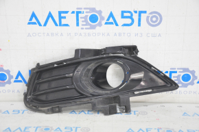 Front bumper grille left Ford Fusion mk5 13-16 under fog lights, black gloss, sand