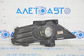 Front bumper grille right Ford Fusion mk5 13-16 under fog lights, black gloss, sand