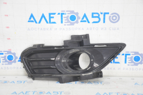 Front bumper grille right Ford Fusion mk5 13-16 under fog lights, black gloss, sand
