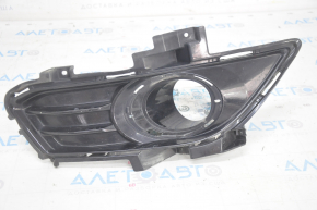 Front bumper grille right Ford Fusion mk5 13-16 under fog lights, black gloss, sand