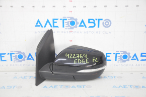 Side mirror left Ford Edge 15-18 11 pins, black, heated, turn signal, scratch