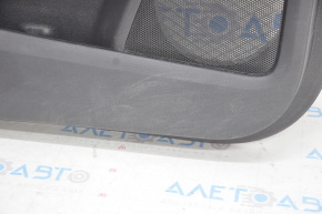 Door trim card front left Ford Edge 15-18 black leather, titanium white stitching, scratches