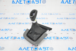 Gear knob Hyundai Elantra AD 17-20 black rubber, scratches on the handle, pad under heated seats