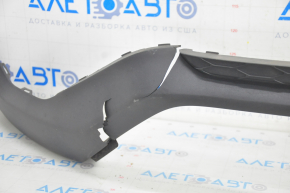 Lower lip of the front bumper Ford Edge 15-18 prerest, structure, fractures