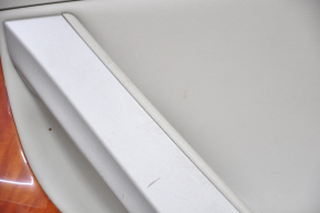 Door trim card front right Toyota Camry v40 beige leather, wood trim, scratches, plastic turned white