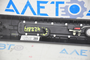 Door sill trim front right Ford Edge 15- black with backlight, scratches, bump, broken fastener