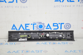 Door sill trim front right Ford Edge 15- black with backlight, scratches, bump, broken fastener