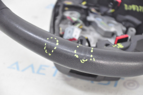 Naked steering wheel Ford Edge 15 - black leather, no heating, scratches