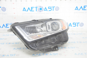 Headlight front left bare Ford Edge 15-18 dorest halogen, sand