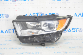 Headlight front left bare Ford Edge 15-18 dorest halogen, sand