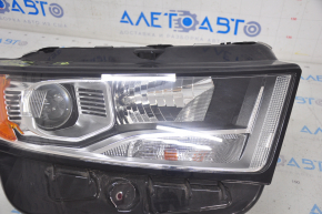 Headlight front right bare Ford Edge 15-18 dorest halogen, sand