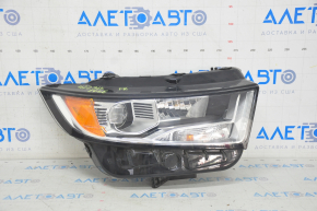 Headlight front right bare Ford Edge 15-18 dorest halogen, sand