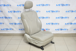 Passenger seat Toyota Camry v40 10-11 with airbag, beige leather, electric, worn leather