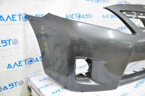 Front bumper bare Toyota Camry v40 10-11 graphite, scratches, cracked, crack in crepe