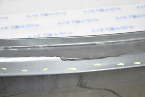 Rear bumper bare Toyota Camry v40 hybrid, graphite, dented, scratches, cracked