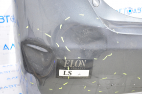 Rear bumper bare Toyota Camry v40 hybrid, graphite, dented, scratches, cracked