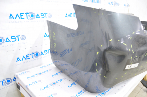 Rear bumper bare Toyota Camry v40 hybrid, graphite, dented, scratches, cracked