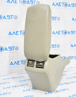 Central console armrest Toyota Camry v40 10-11 beige leather, for re-upholstery, scratches