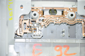 Front ceiling light VW Jetta 11-18 USA without sunroof, gray type 4, broken fasteners, scratches