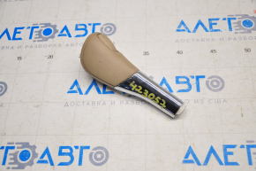 Gear knob Nissan Rogue 14-16 rubber beige, scratches