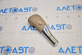Gear knob Nissan Rogue 14-16 rubber beige, scratches