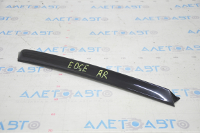 Trunk door glass molding right Ford Edge 15- black gloss