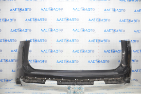 Rear bumper bare Ford Edge 15-18 pre-rest, without parking sensors, black, cracked mount