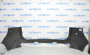Rear bumper bare Ford Edge 15-18 pre-rest, without parking sensors, black, cracked mount