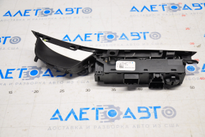 Front left window lift control Ford Focus mk3 11-18 black, 1 auto, 4 buttons, with black trim, broken mount
