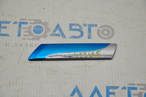 Emblem inscription PURE DRIVE trunk door Nissan Versa Note 13-19 worn inscription