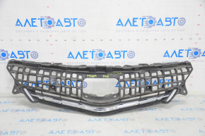 Radiator grill grill Toyota Prius V 12-14 prerest, with chrome, sand on chrome