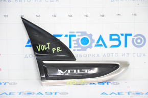 Right wing emblem molding Chevrolet Volt 11-15 broken guide
