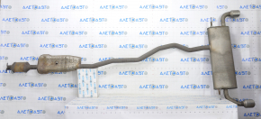 Muffler rear part with barrel Ford Edge 15-20 2.0T AWD with catalytic converter, rusty